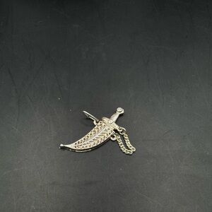 Vintage 990 Silver Dagger Charm Pendant